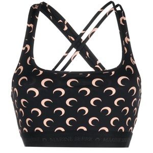 Marine Serre - All Over Moon Top - Black- Size Large